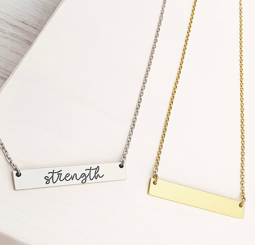 Personalized Bar Necklace