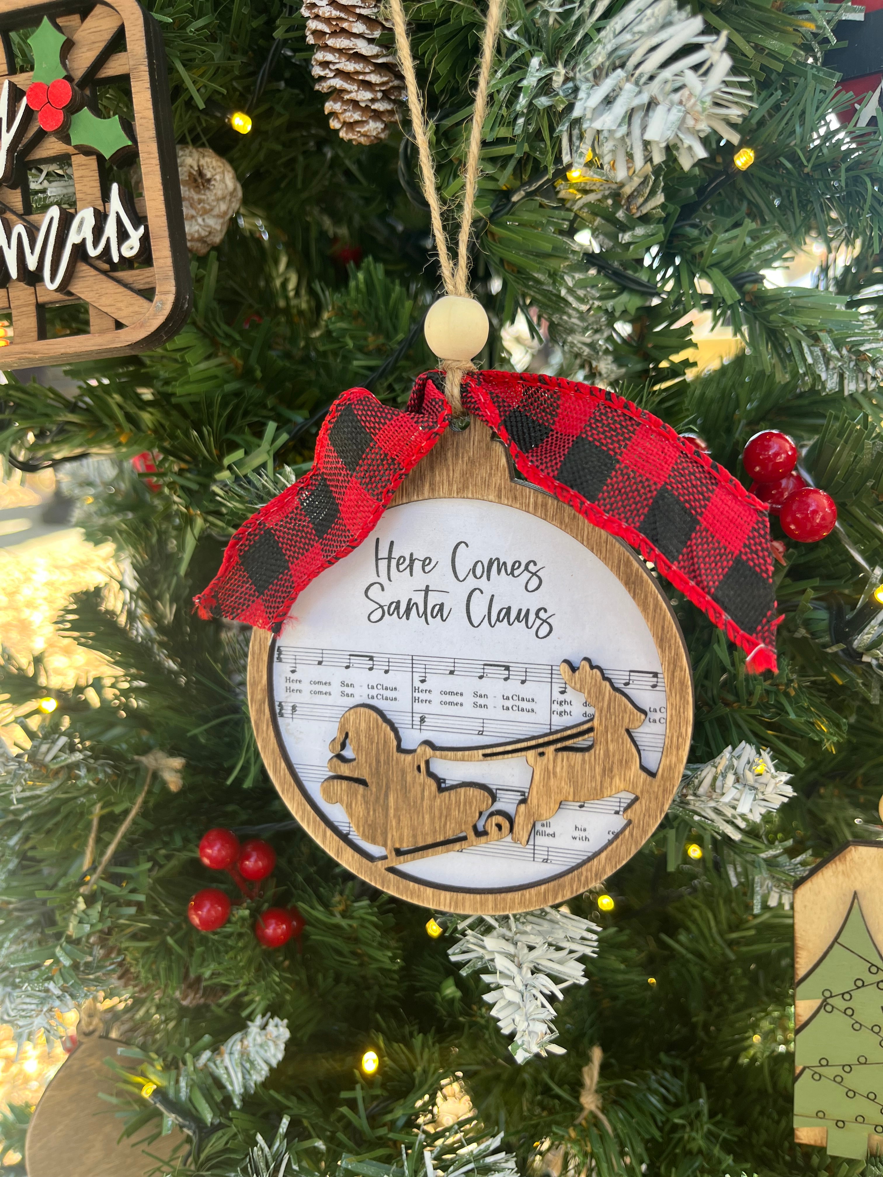 RTS Here Comes Santa Claus Ornament