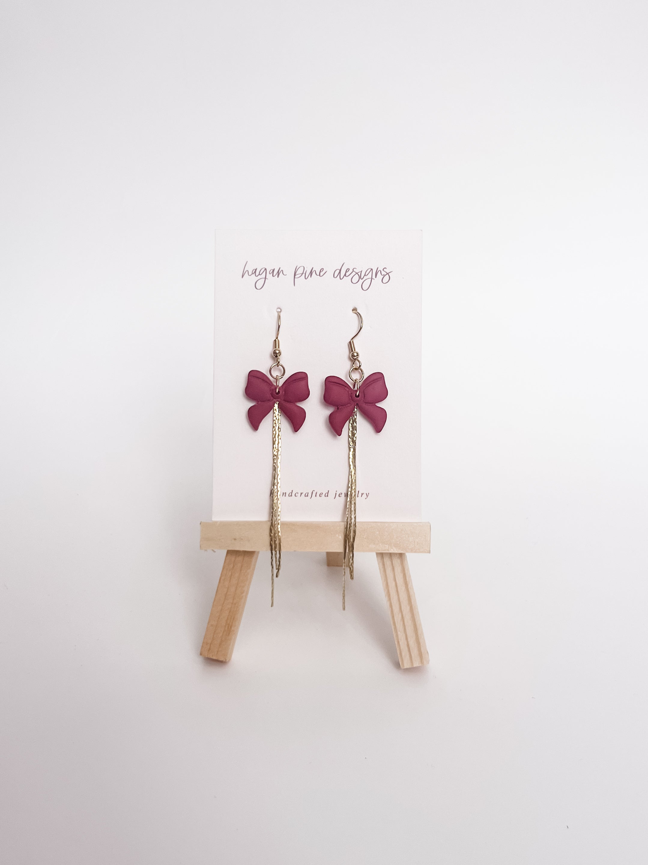 Berry Bow Tassel Drops