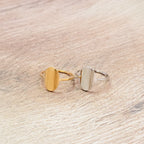 Oval Birth Month Flower Ring