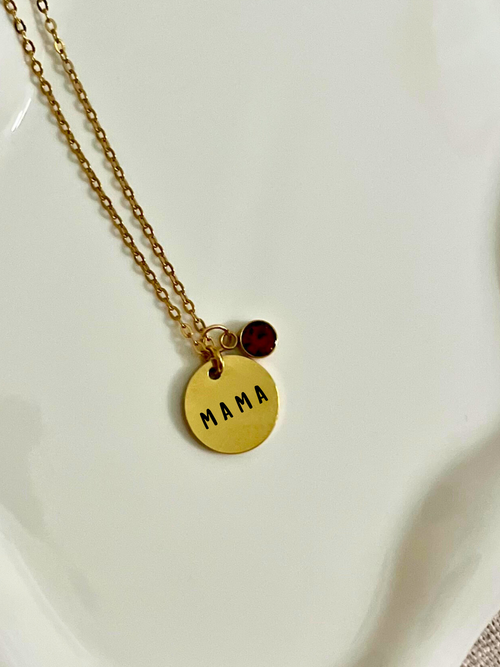 birthstone keepsake necklace